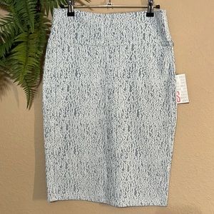 NWT Lularoe Light Blue Cassie Pencil Skirt- size Small
